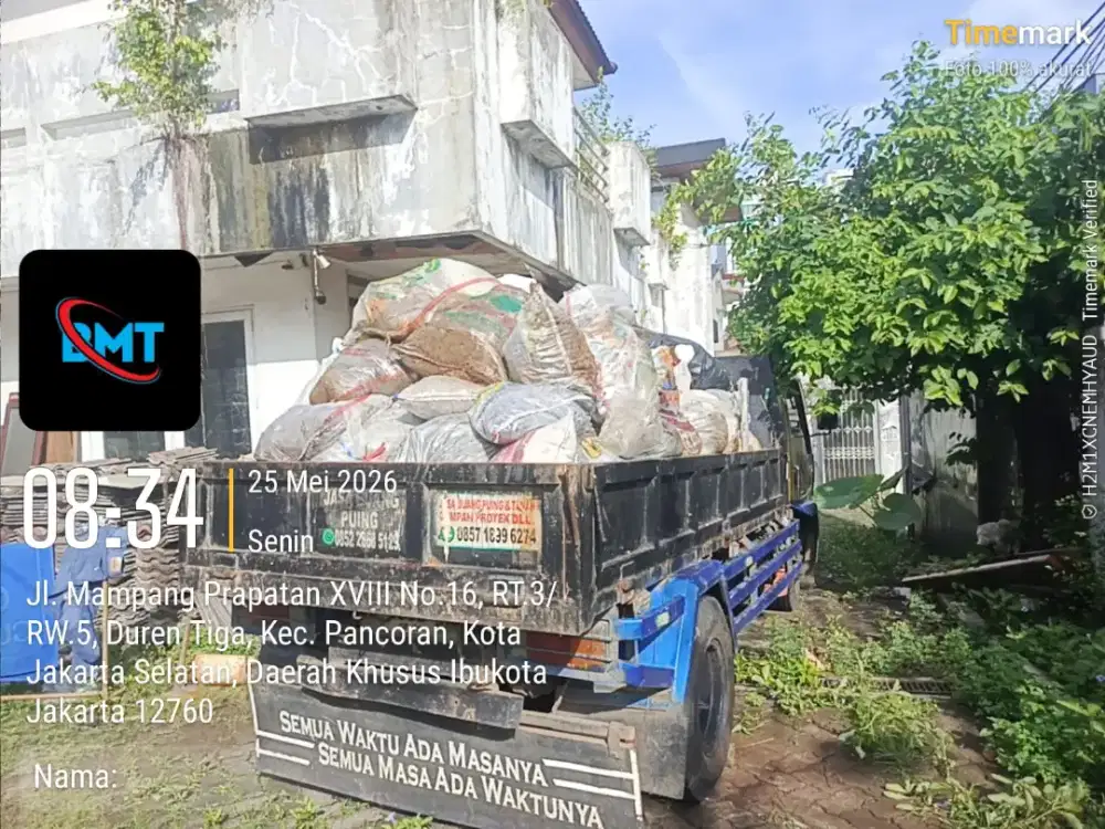 Jasa buang puing dan tanah
