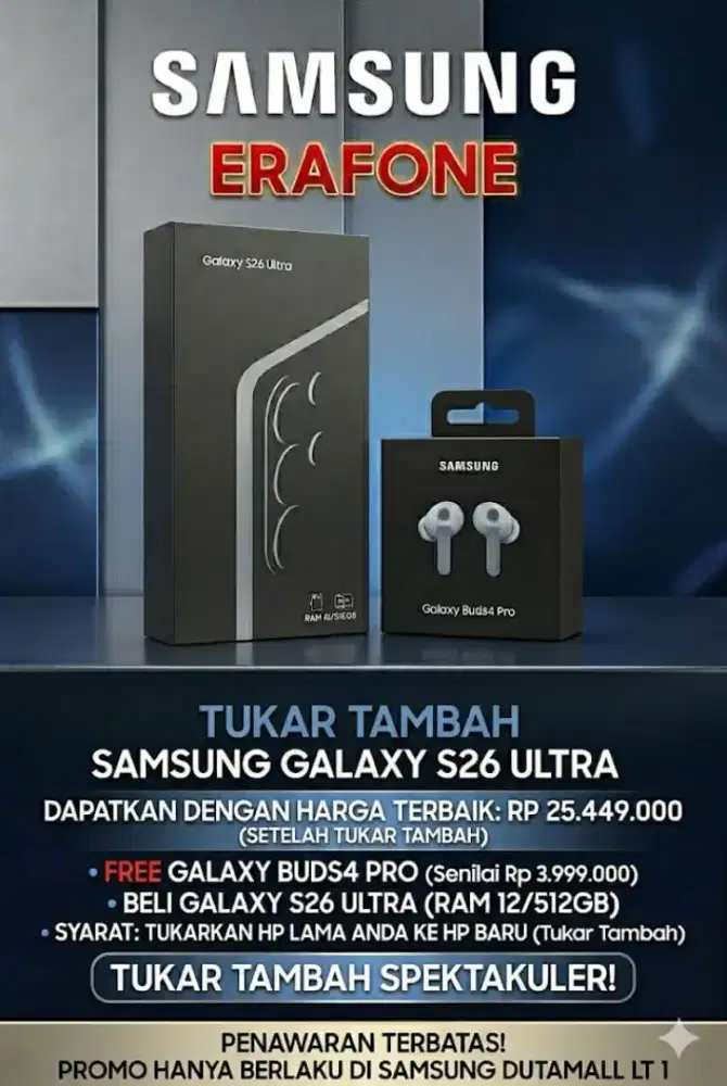 Promo Terbatas Samsung Galaxy S26 Ultra