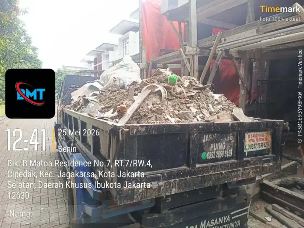 Jasa buang puing dan angkut sampah