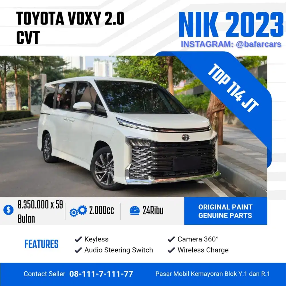 Toyota Voxy 2.0 2023 Low KM