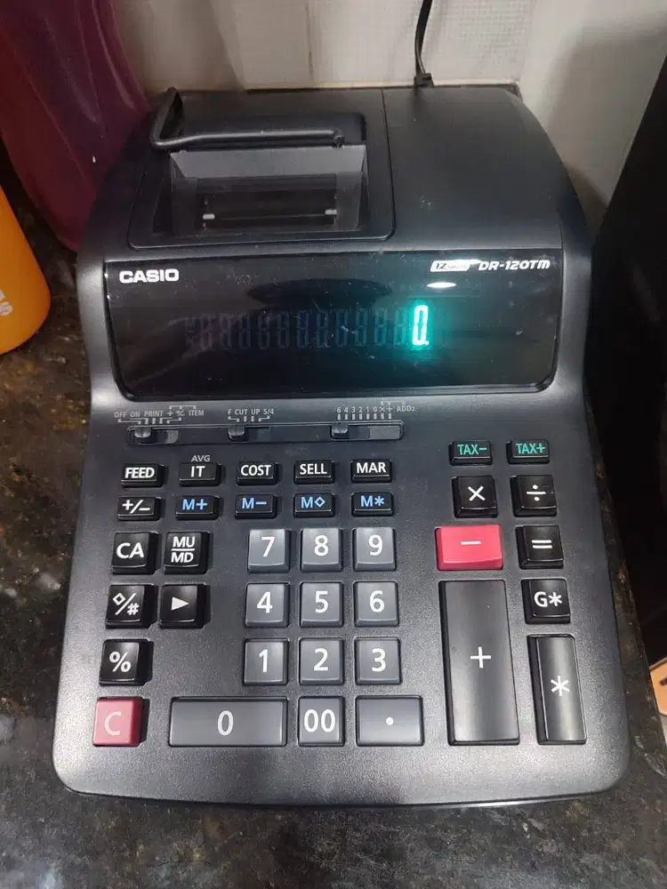 Casio DR-120TM Printing Calculator Bekas kalkulator print desktop