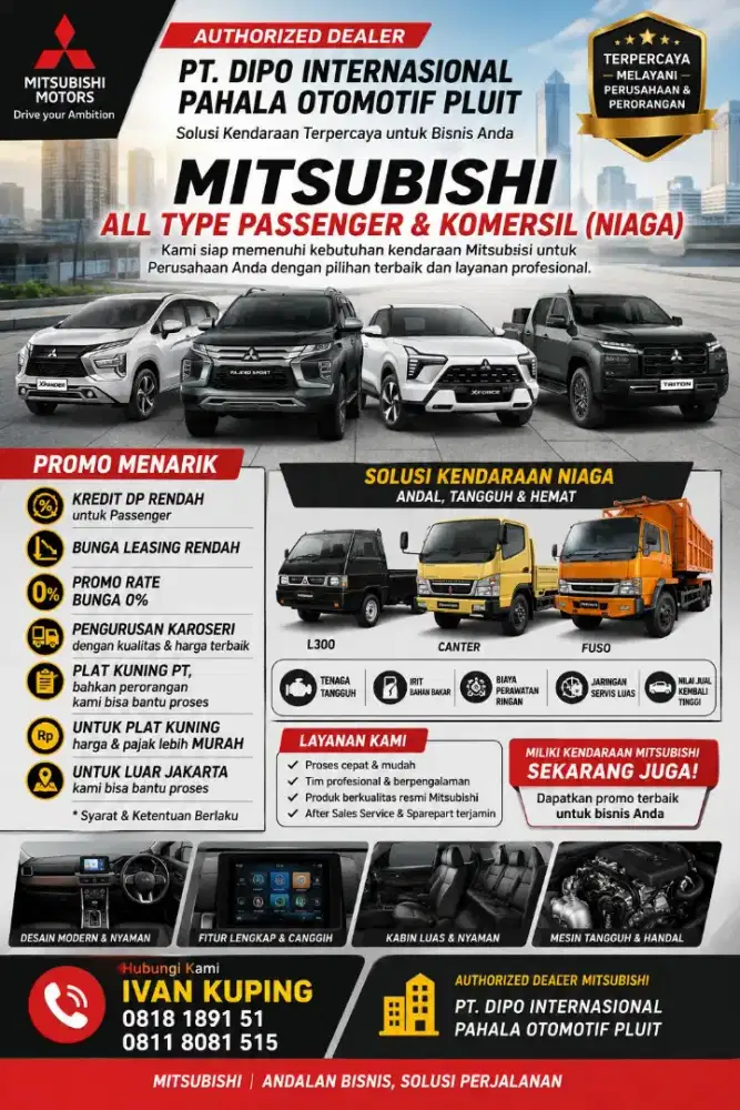 Jual Mobil Baru Mitsubishi Semua Tipe