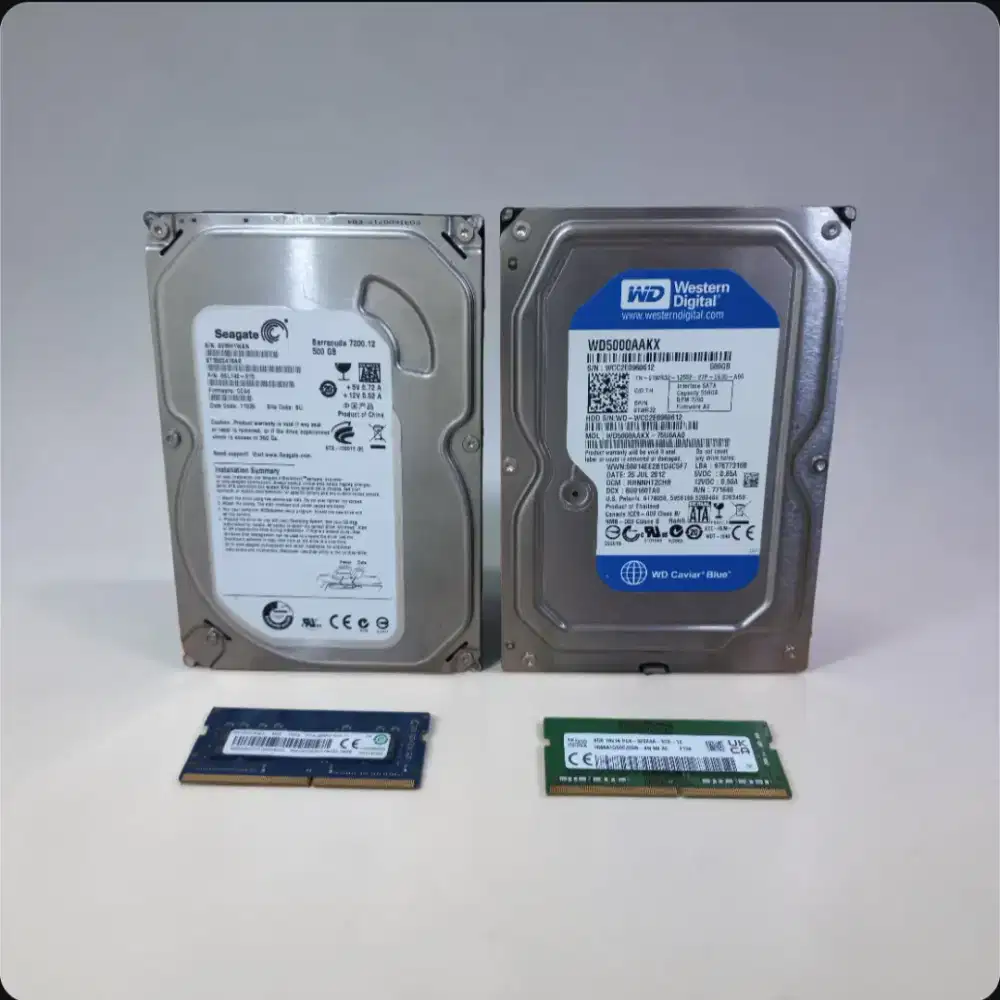 Sodimm DDR4 8GB Bonus HDD 500GB