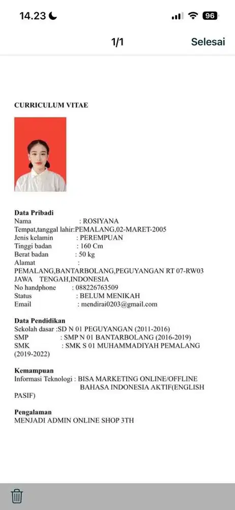 Cari loker admin online shop