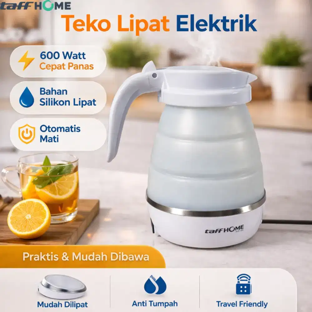 Teko Listrik Pemanas Foldable Air Water Heater 600W 600ml