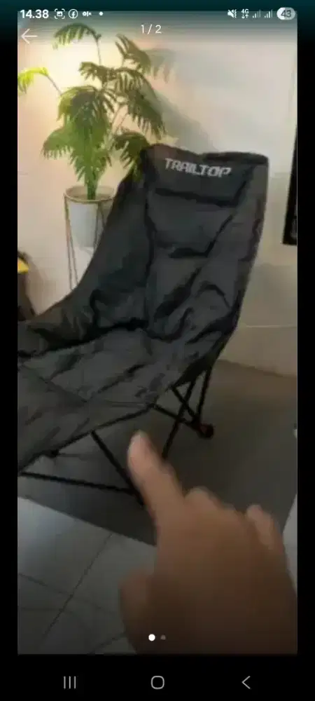 Kursi lipat sandaran kaki