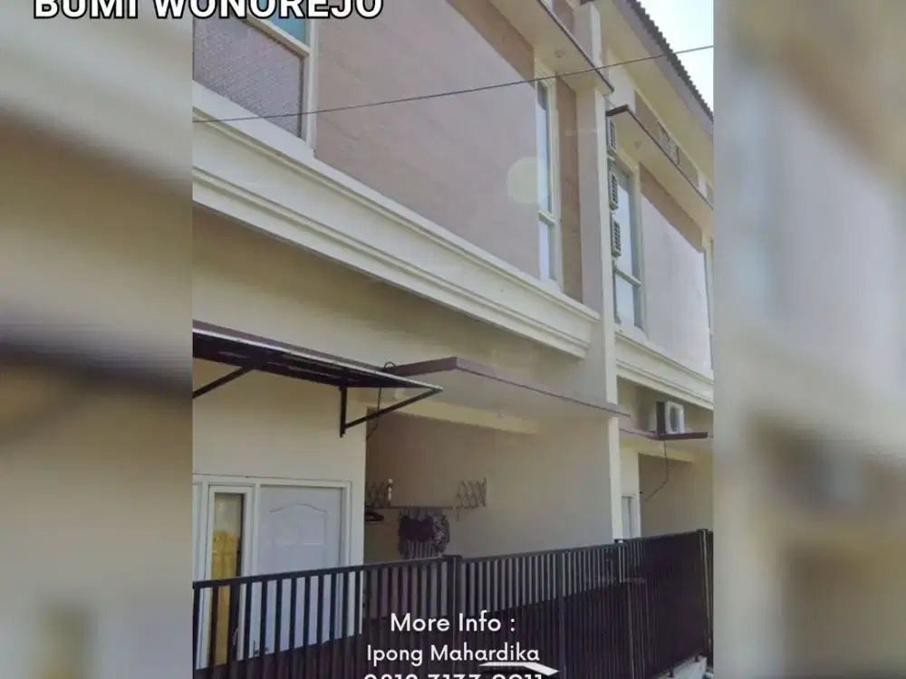 Dijual Rumah 2 Lantai Siap Huni Bumi Wonorejo Surabaya