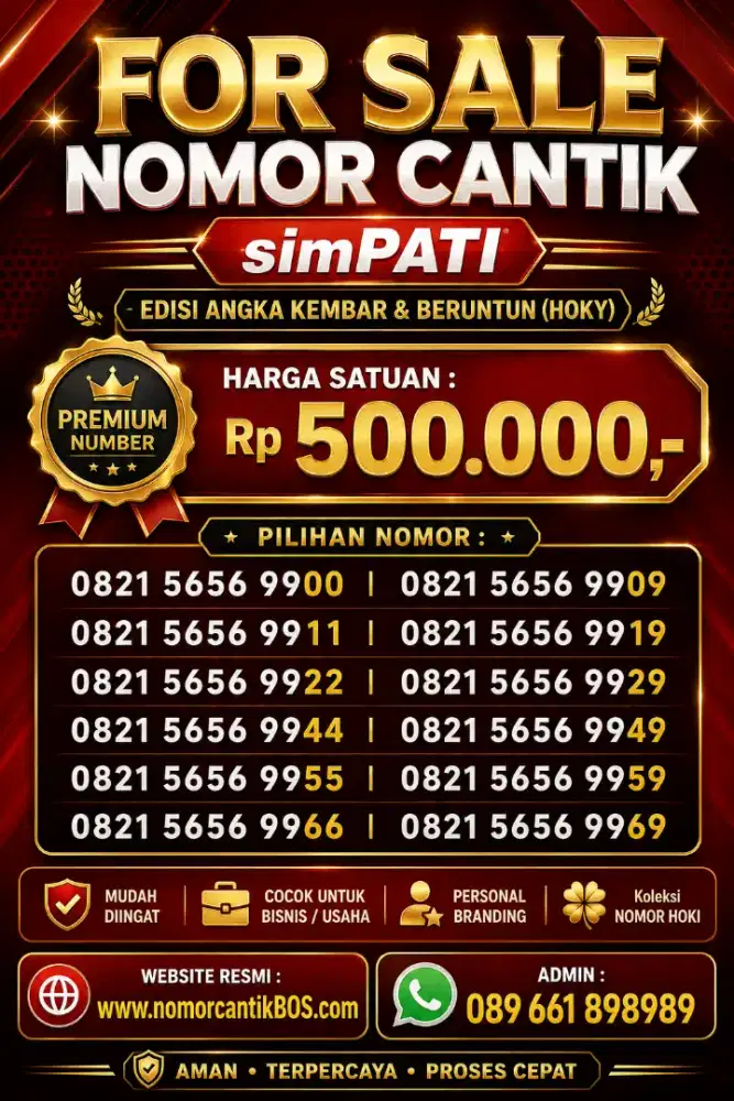 Nomor Cantik simPATI DOUBLE AB