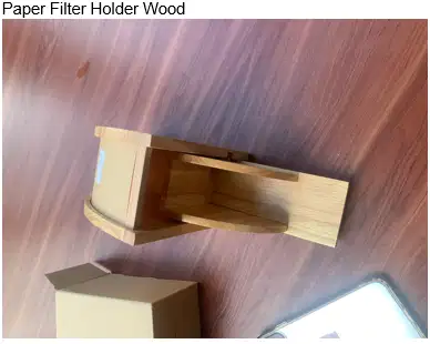Paper Filter Holder Wood
