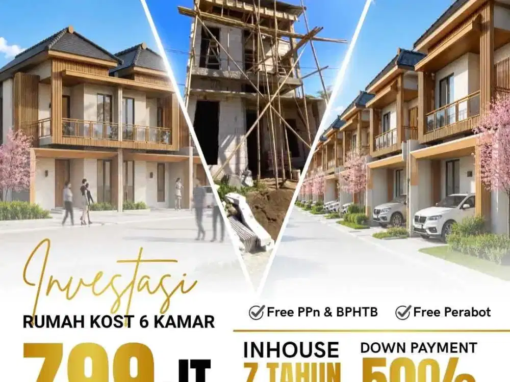 Rumah Kos Strategis Dekat Kampus Bisa inhouse 7 tahun