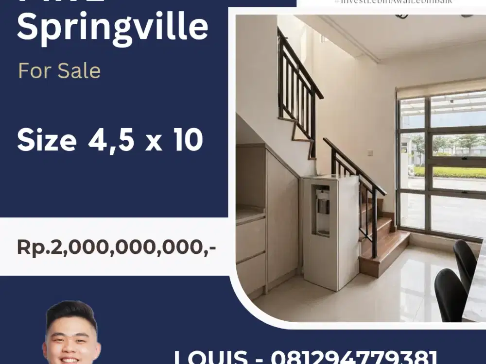 JUAL CLUSTER SPRINGVILLE PIK2