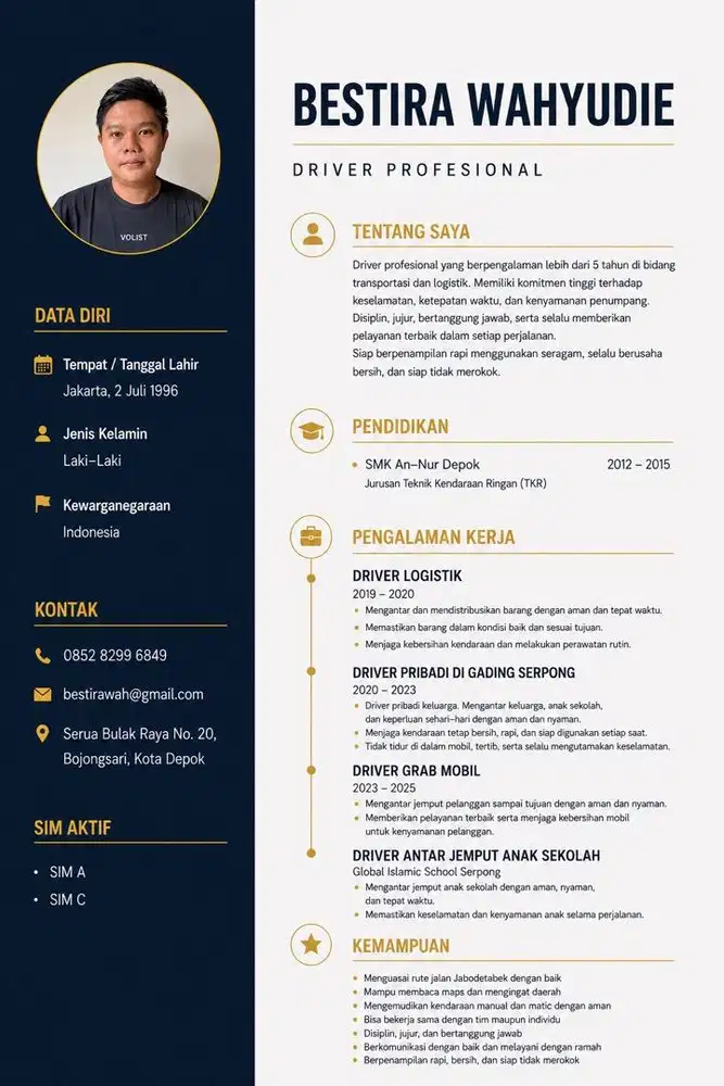 Driver pribadi gading serpong