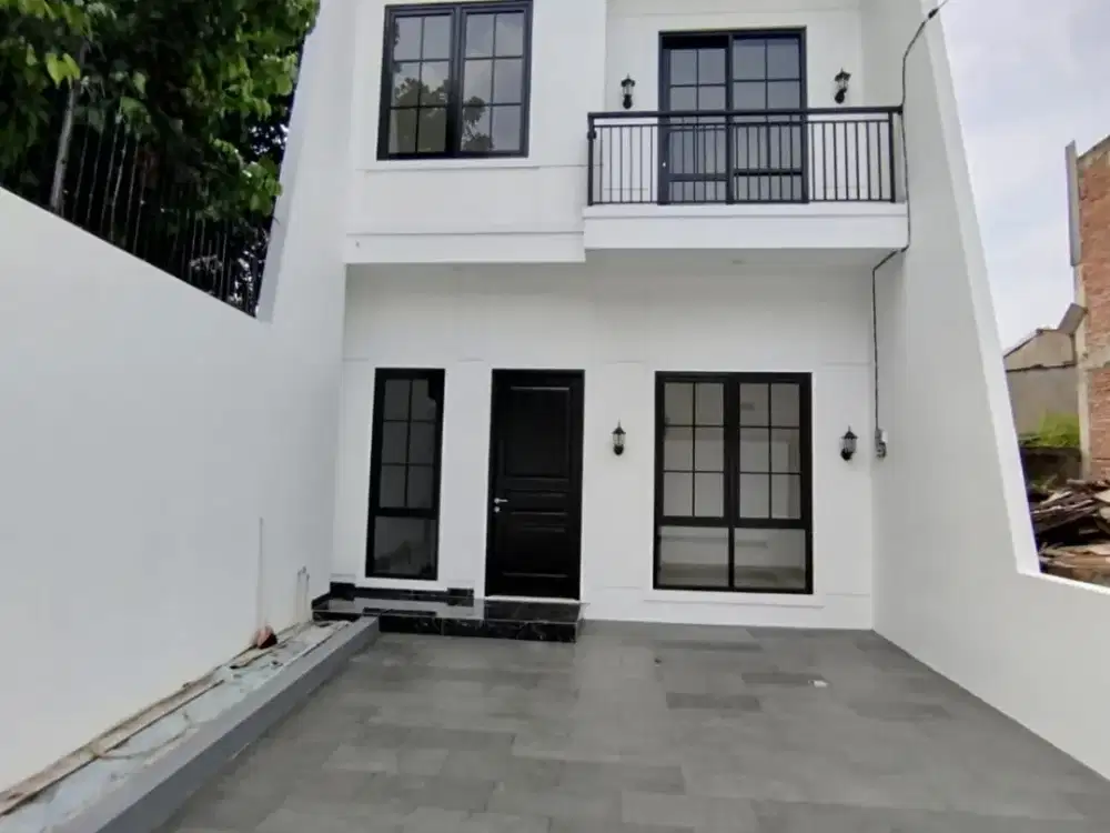 DIJUAL RUMAH PONDOK GEDE SIAP HUNI 2 LANTAI DALAM CLUSTER 5 MENIT LRT CIKUNIR