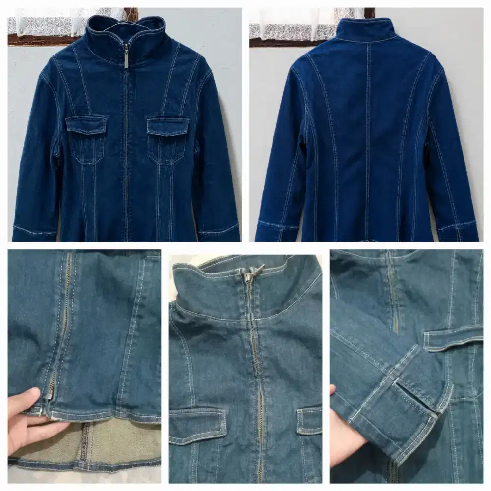 jakett denimmm zipperr