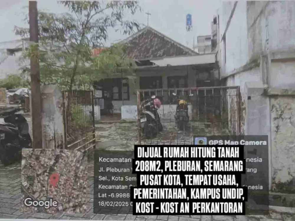 JUAL RUMAH PLEBURAN SEMARANG HITUNG TANAH. LOKASI PUSAT KOTA SEMARANG, PUSAT PERKANTORAN, USAHA, DEKAT UNDIP. BISA UNTUK RUMAH KOST, KANTOR ATAU TEMPAT USAHA