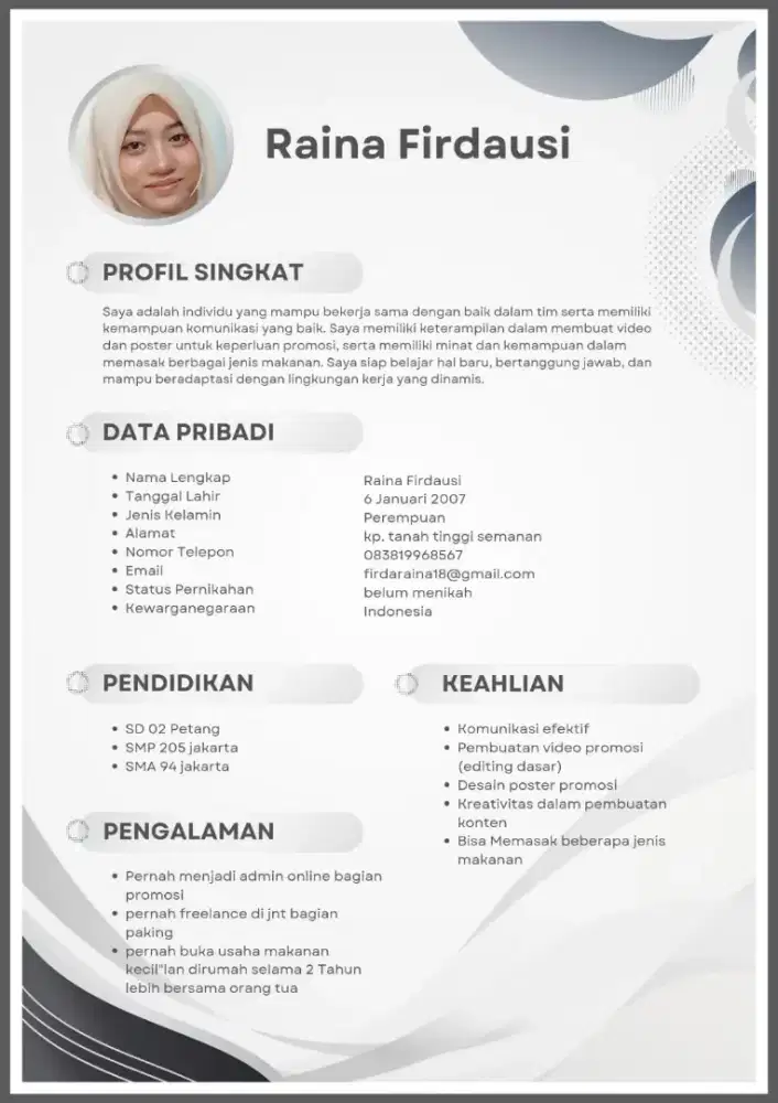 Info loker bru fresh graduate nih