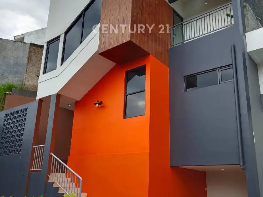 Rumah Modern GRAHAWANGI Bandung Konsep Industrial Tropical S9684