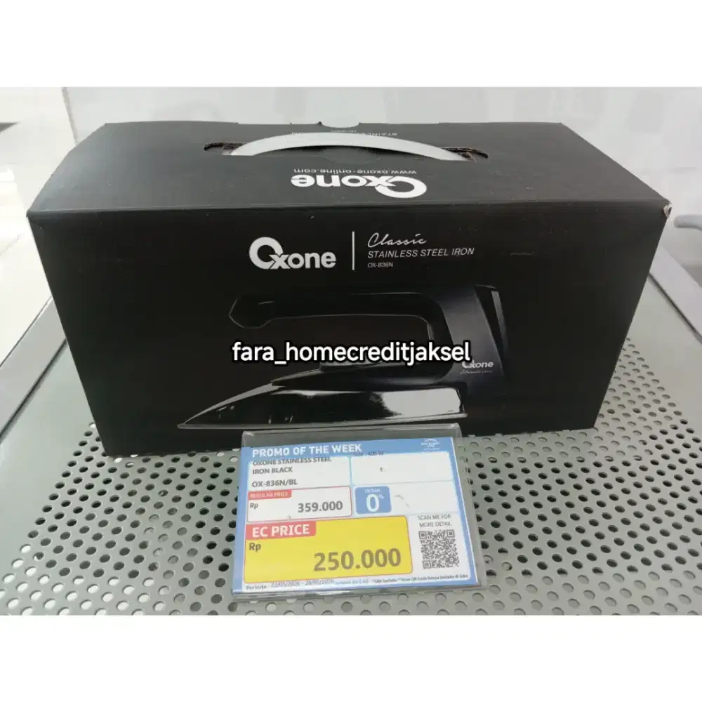 Oxone Stainless Steel Iron Black