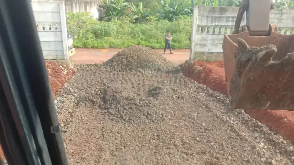 Split sirdam batu belah kali Pasir pasang batu makadam