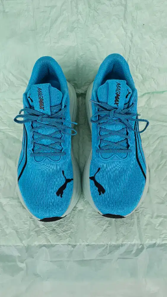 Sepatu Running Puma Magmax Nitro size 42 mint blue