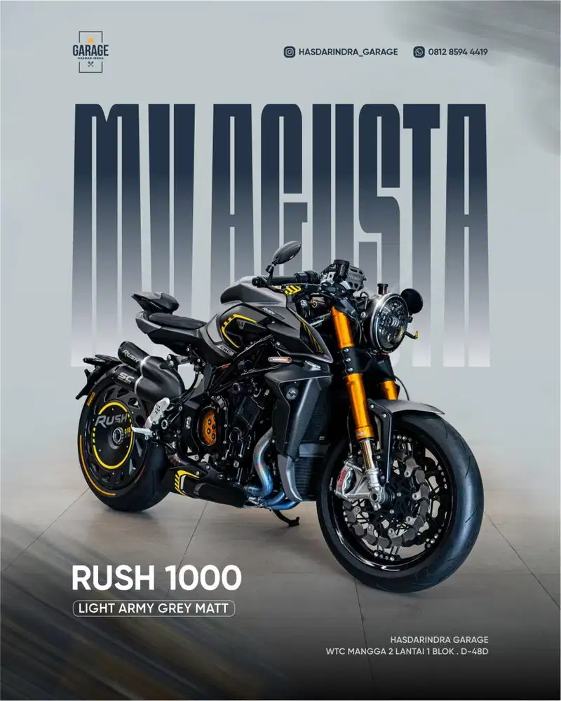 MV agusta Rush 1000 2016 regis 2023 Rare bs TT
