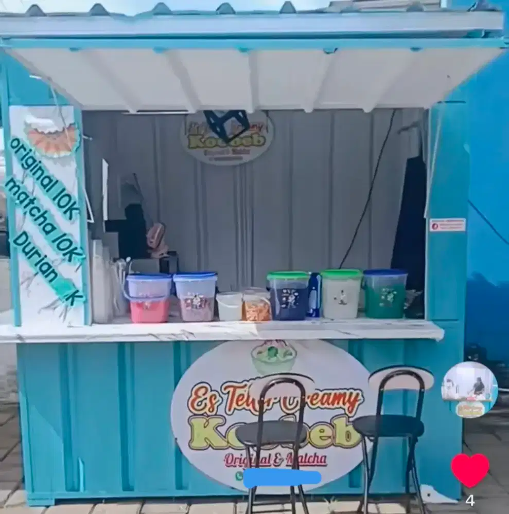 KONTENER JUALAN (2 m x 1,5m)