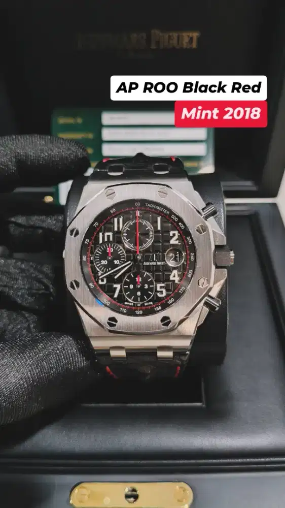 jam tangan Audemars Piguet ROO 42mm 26470st Black Red