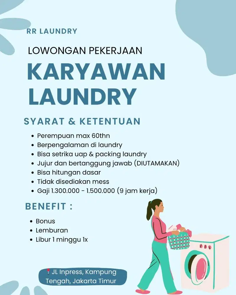 LOWONGAN KERJA LAUNDRY