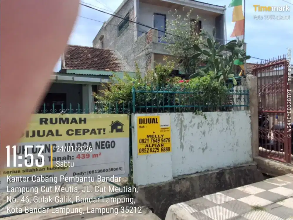 RUMAH TUA DIJUAL MURAH BANDAR LAMPUNG