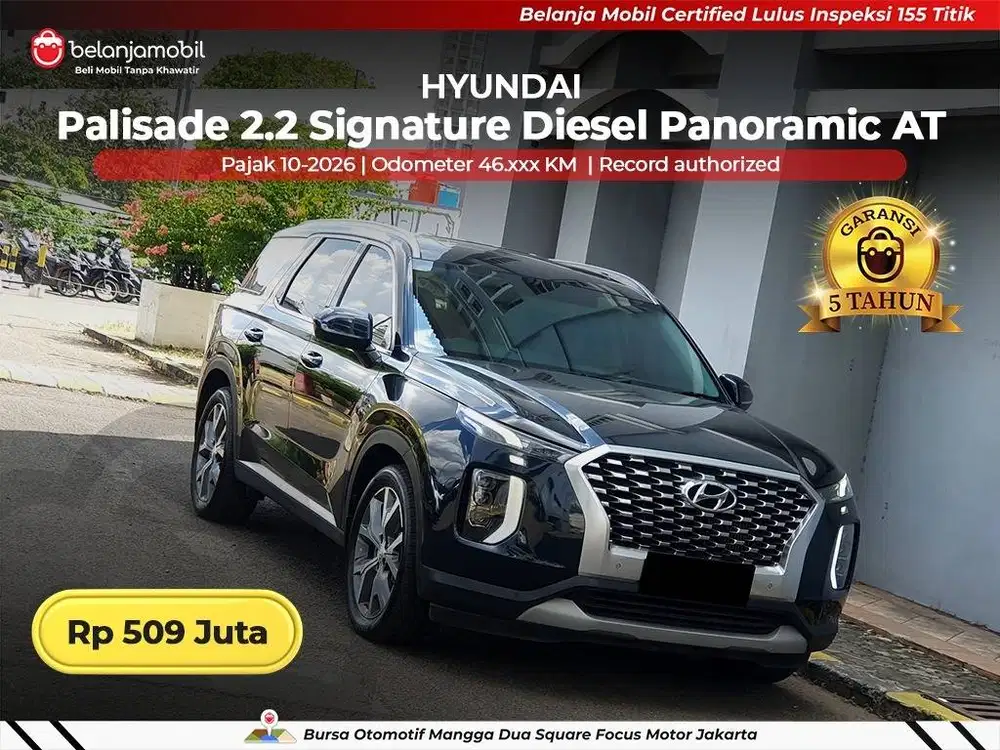[ GARANSI 5TH ] Hyundai Palisade 2.2 Signature Diesel 2021/2022
