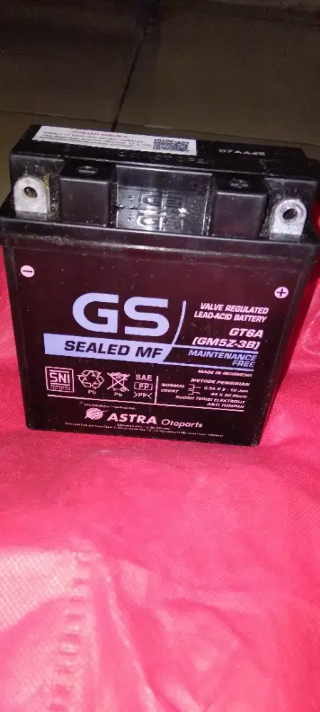 aki motor bebek masih baru , dijual karna salah beli