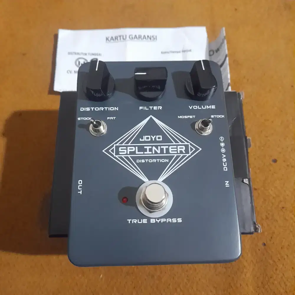 PEDAL EFEK GITAR JF21 SPLINTER CLONE FAT RAT