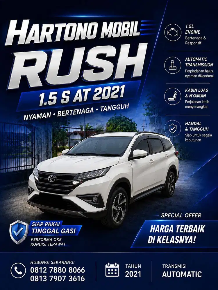 RUSH 1.5 S AT TAHUN 2021