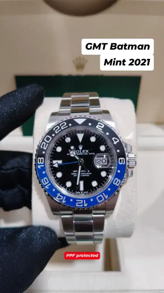 Jam tangan Rolex GMT Master II Batman 126710BLNR