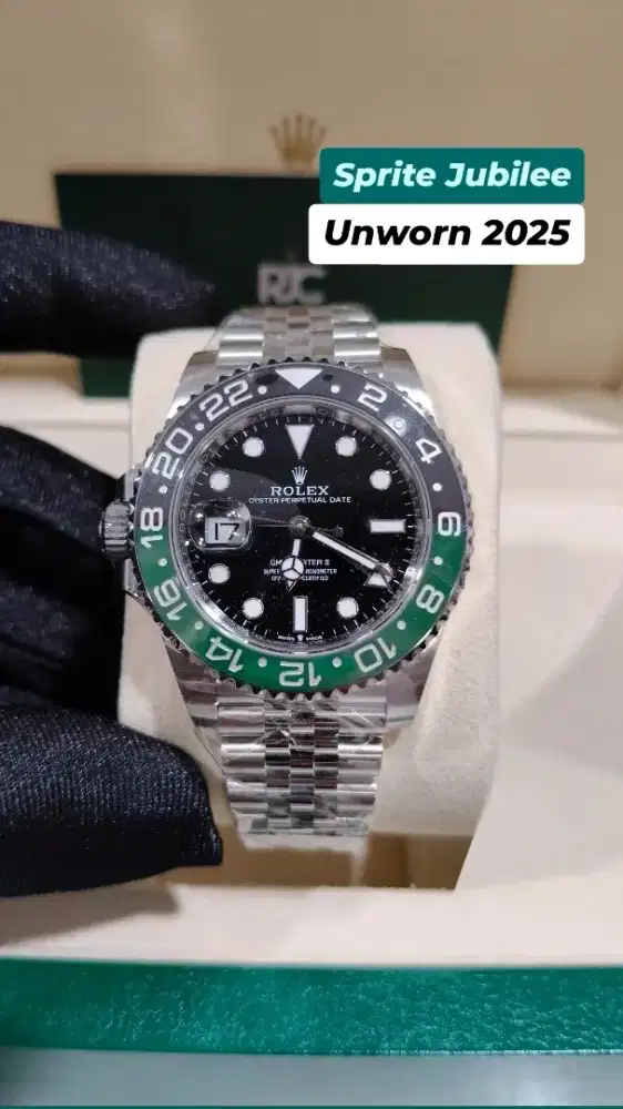 Jam Tangan Rolex GMT Master II 'Sprite' 126720VTNR Jubilee