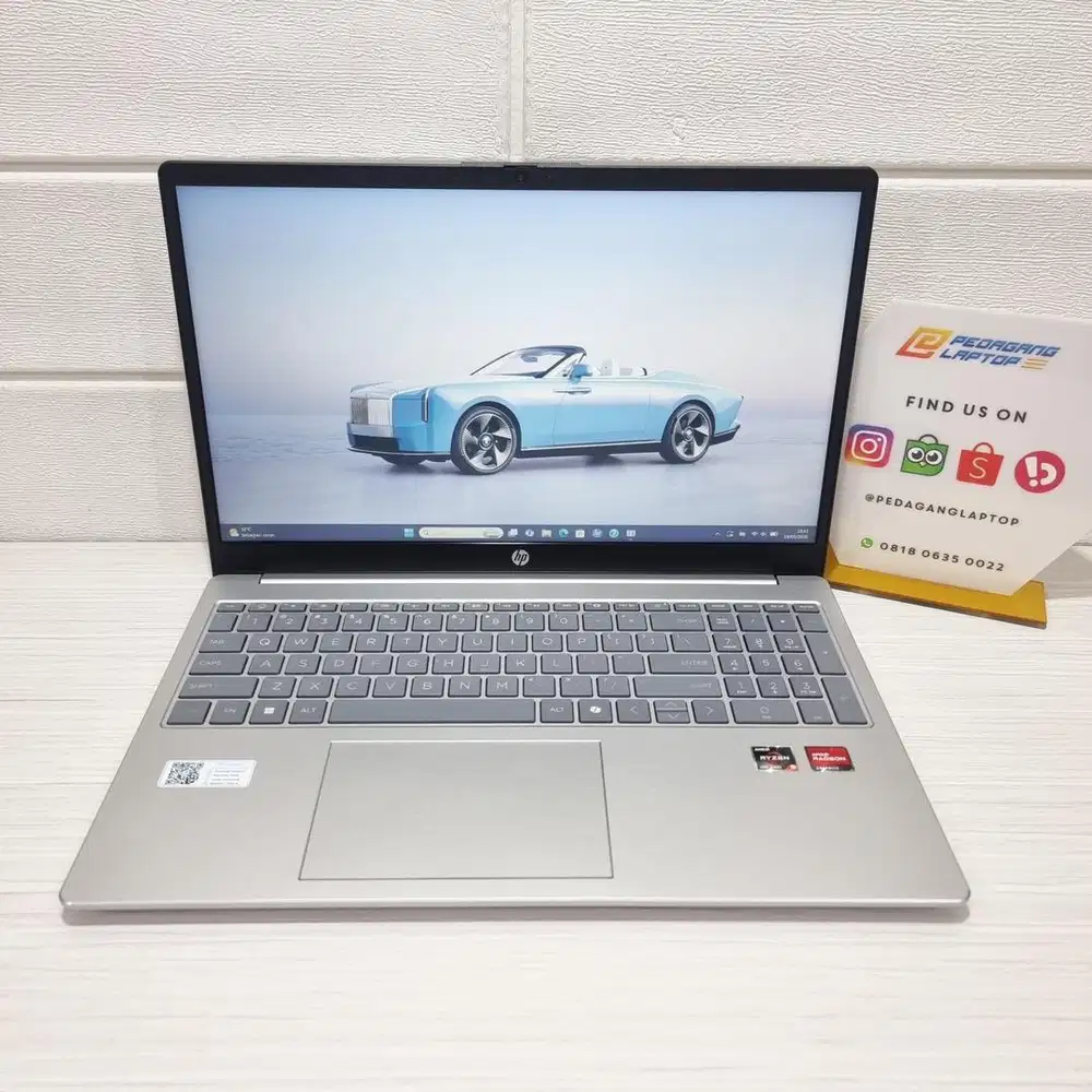 Laptop HP 15 FC0656AU AMD RYZEN 5-7430U RAM 16GB SSD 512GB FHD