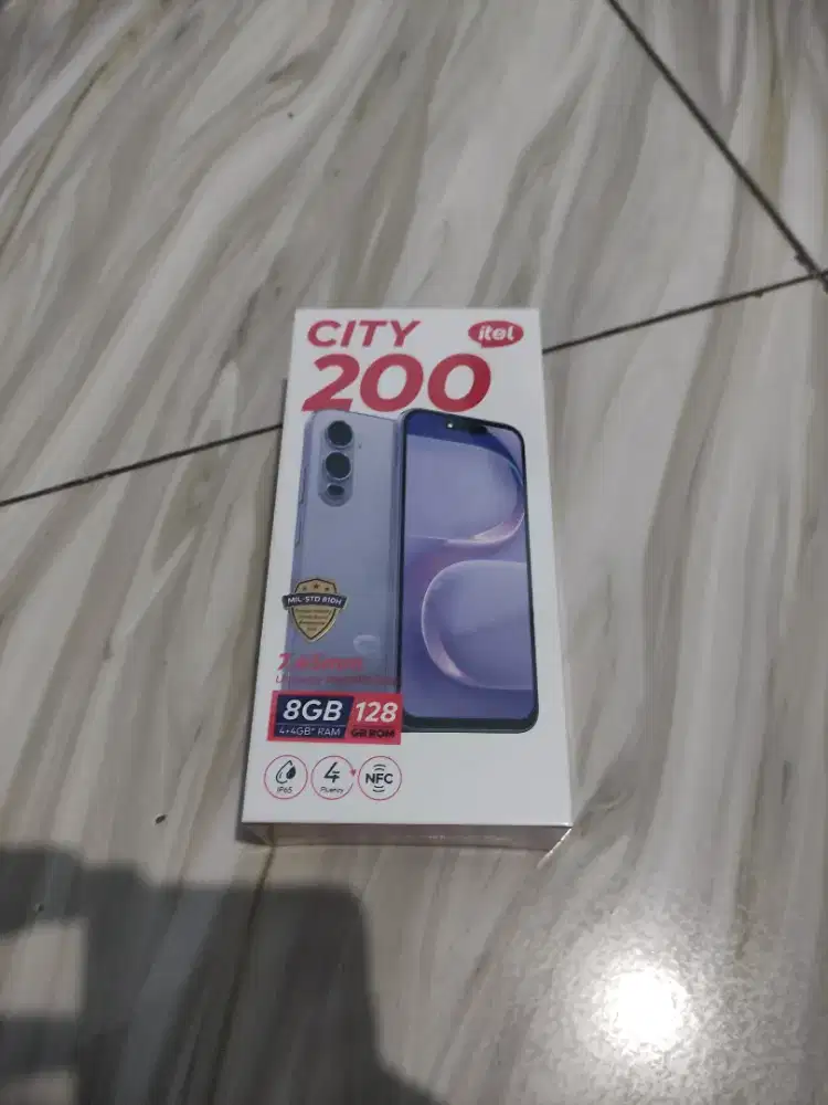 Itel City 200 NFC new warna black