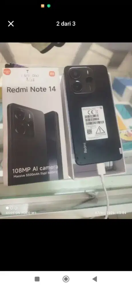 Murah hp Redmi Note 14 8/128 LKP, BS TT