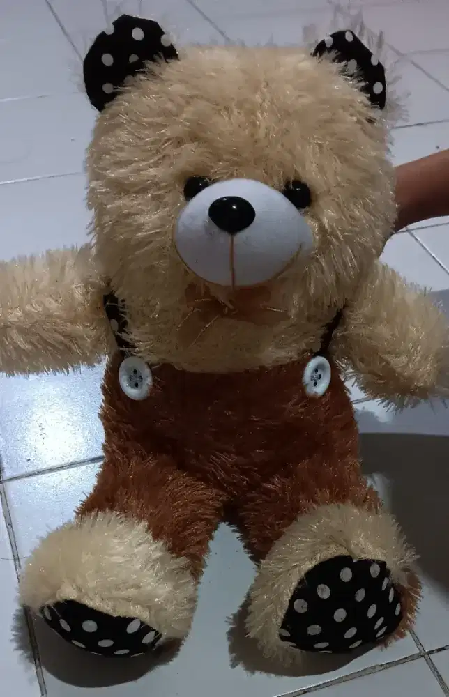 Boneka beruang coklat