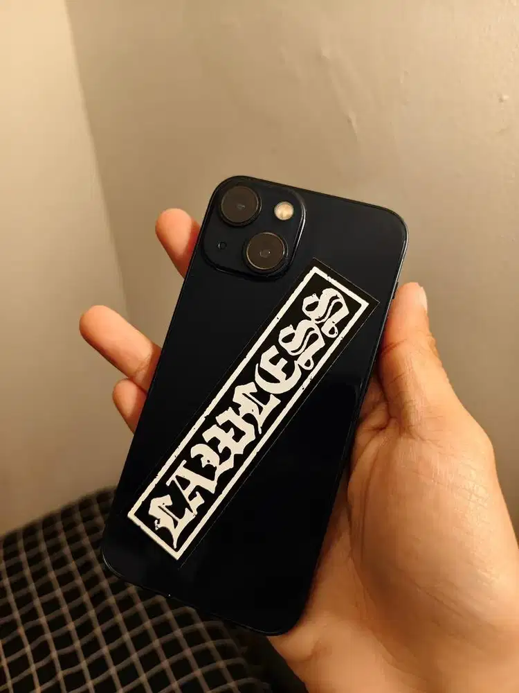 Jual santai Iphone 13 Mini hitam 128 gb
