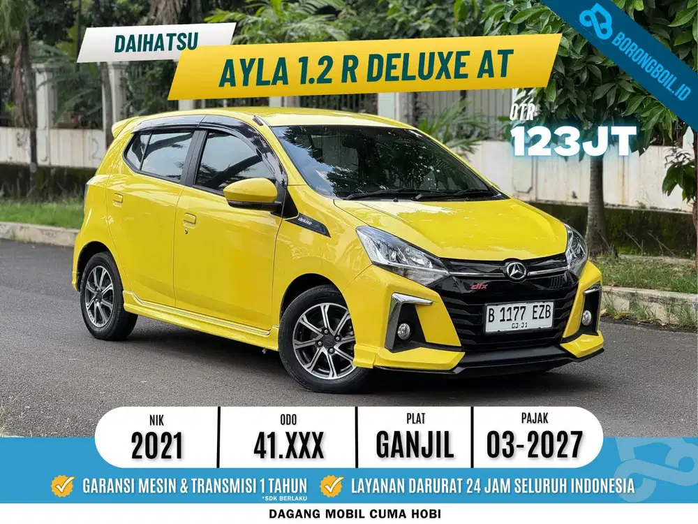 Ayla 1.2 R Deluxe AT 2021 Kuning