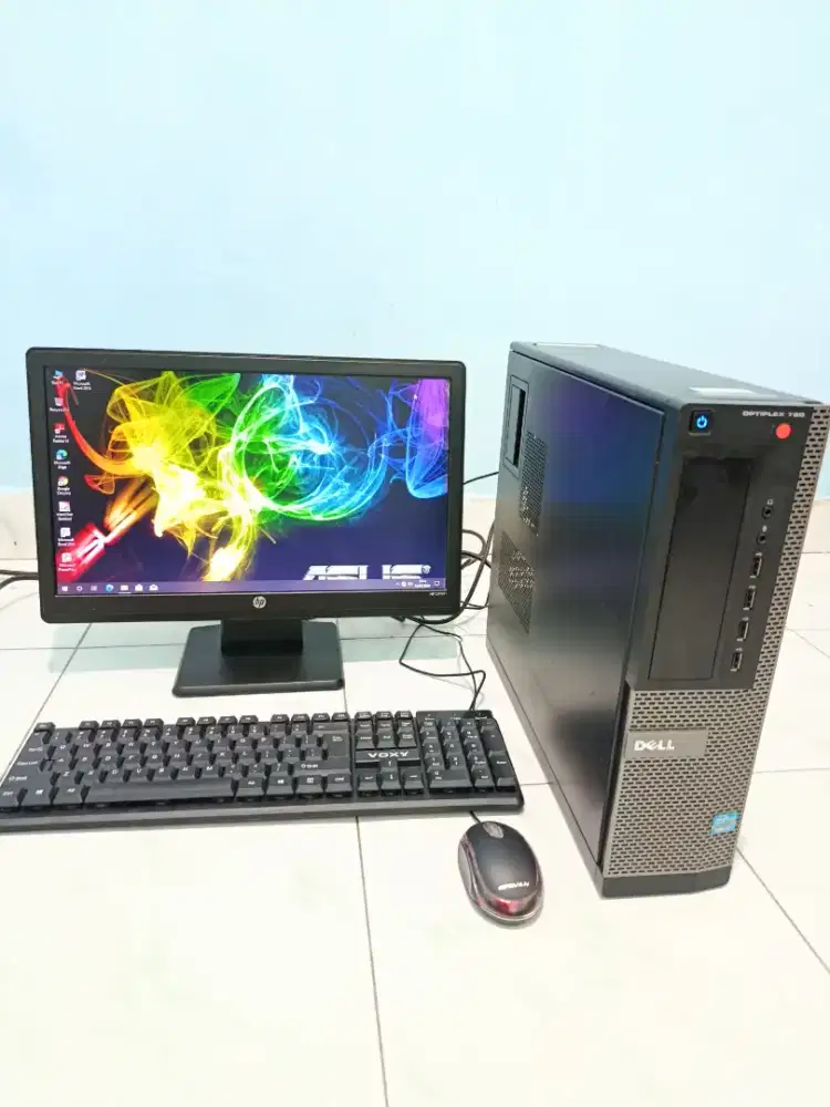 PC DELL core i3 3.30ghz built up game editing