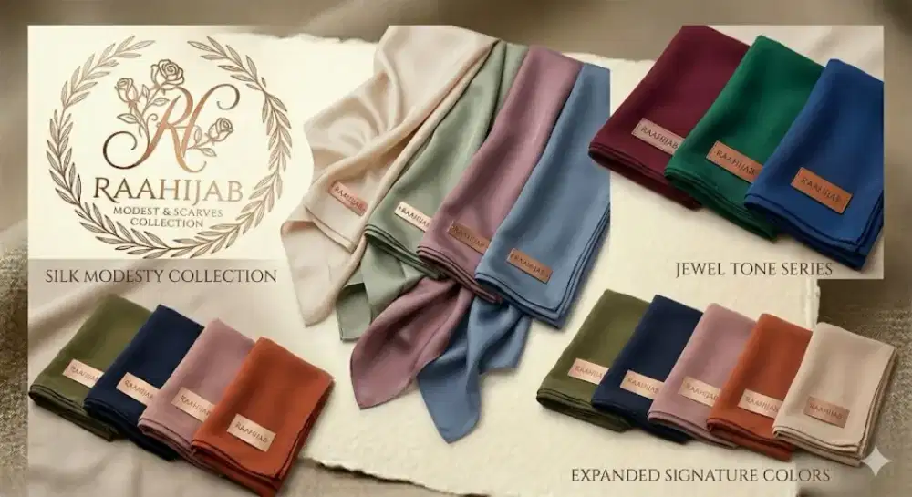 Koleksi Terbaru RAAHIJAB – Mewah, Lembut, & Anti Gerah!