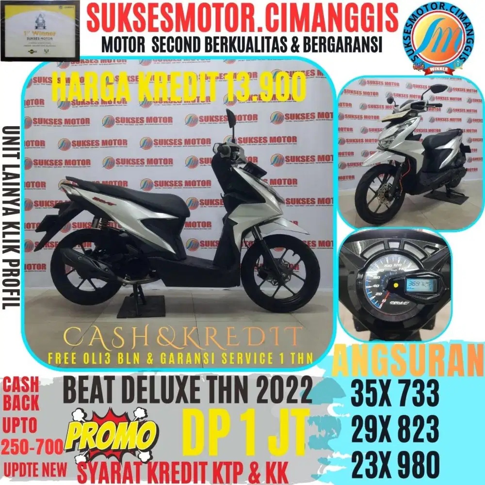 BEAT DELUXE PROMOTERMURAH CASHBACK UPTO700RB BERGARANSI SERVICE