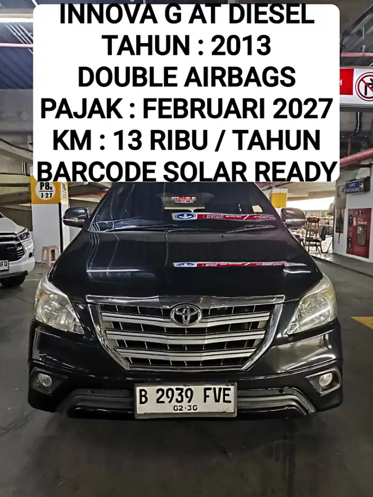 Toyota Kijang Innova G AT Diesel 2013 Hitam Barong