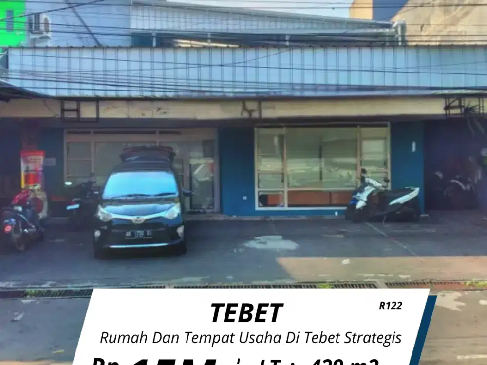 Di jual rumah dan tempat usaha di Tebet jalan lebar lokasi strategis (R122)