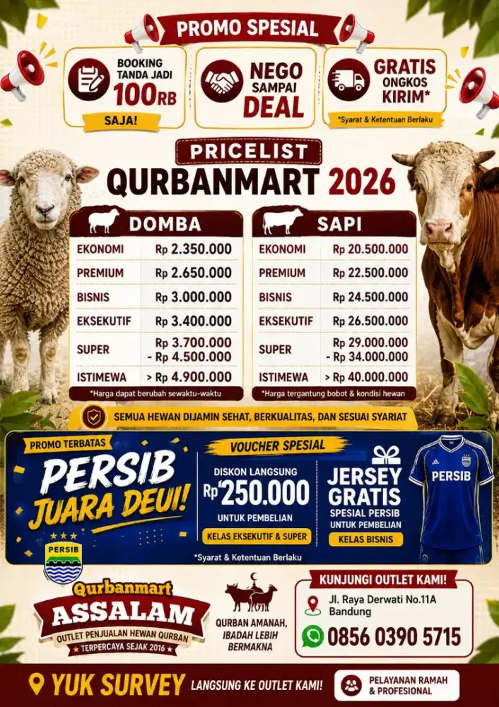 Jual Domba Qurban Banting Harga