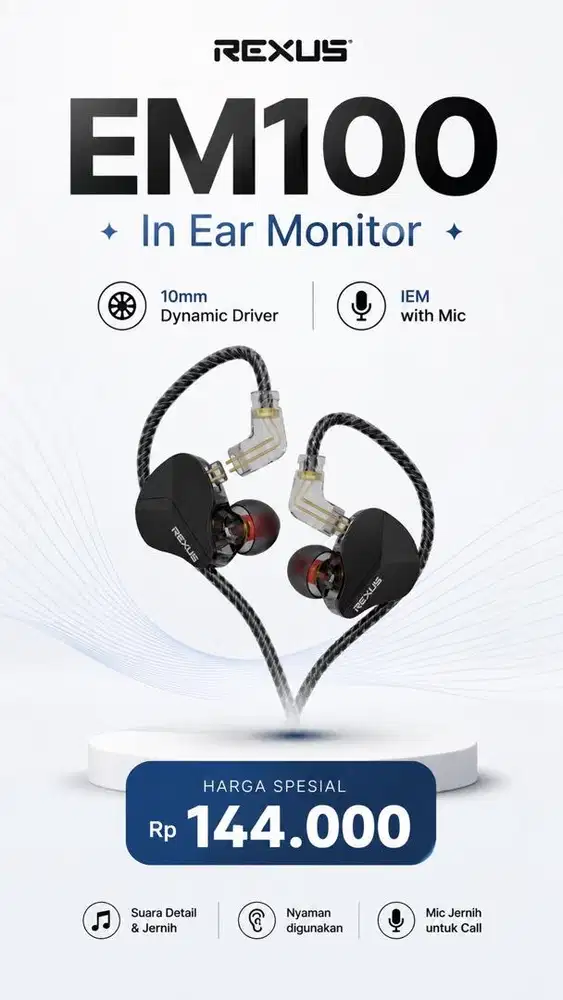 In Ear Monitor rexus EM-100