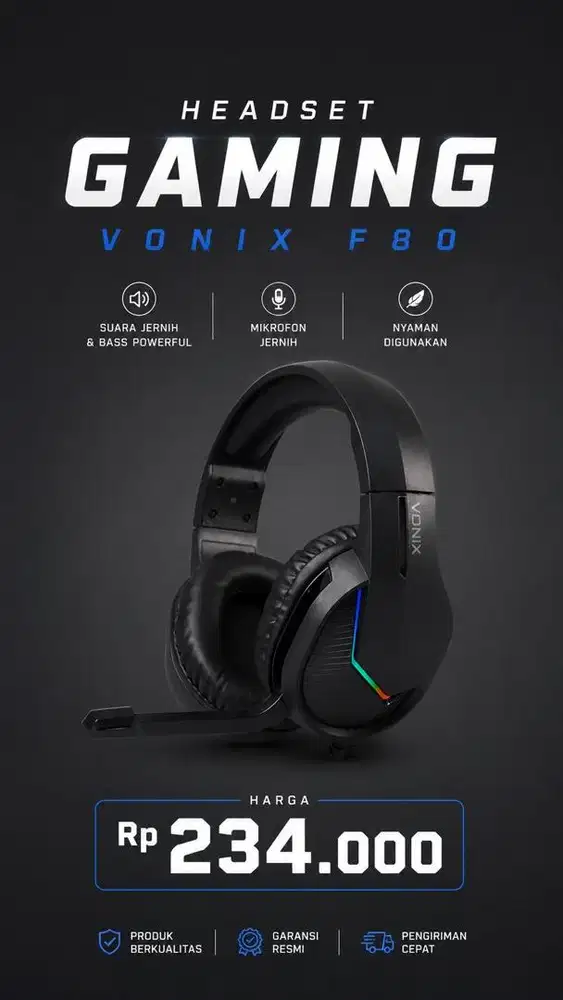 Headset gaming rexus F80