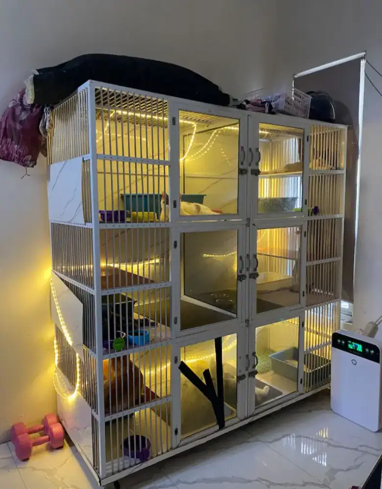 Kandang kucing alumunium custom(harga net)